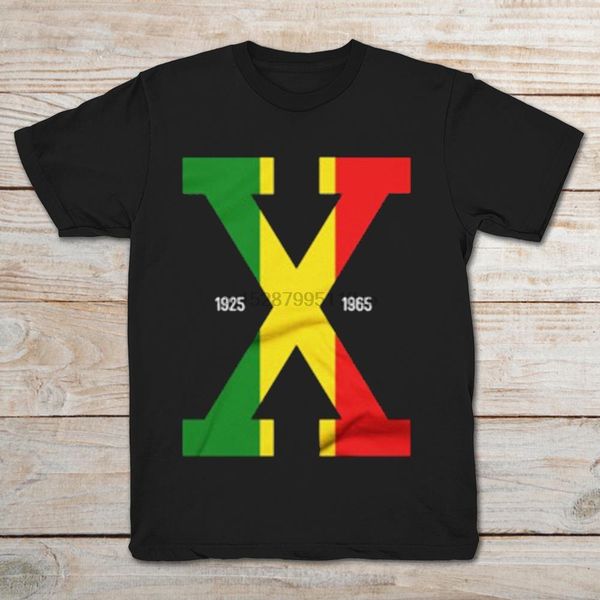 tri color malcolm x t-shirt
