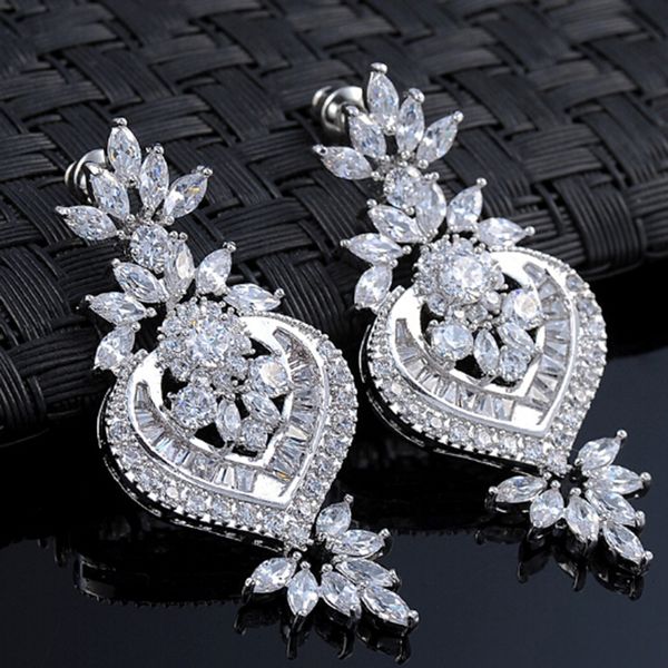 dangle & chandelier uilz rose gold luxury big long flower pendant drop earrings with shining cz brincos bridal women wedding party jewelry u, Silver
dangle & chandelier uilz rose gold luxury big long flower pendant drop earrings with shining cz brincos bridal women wedding party jewelry u, Silver