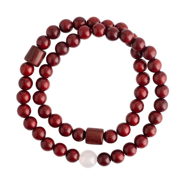 Small leaf red sandalwood Buddhist beads wooden rosary double white agate ring bracelet female retro simple art gift jewelry bracelet
Small leaf red sandalwood Buddhist beads wooden rosary double white agate ring bracelet female retro simple art gift jewelry bracelet