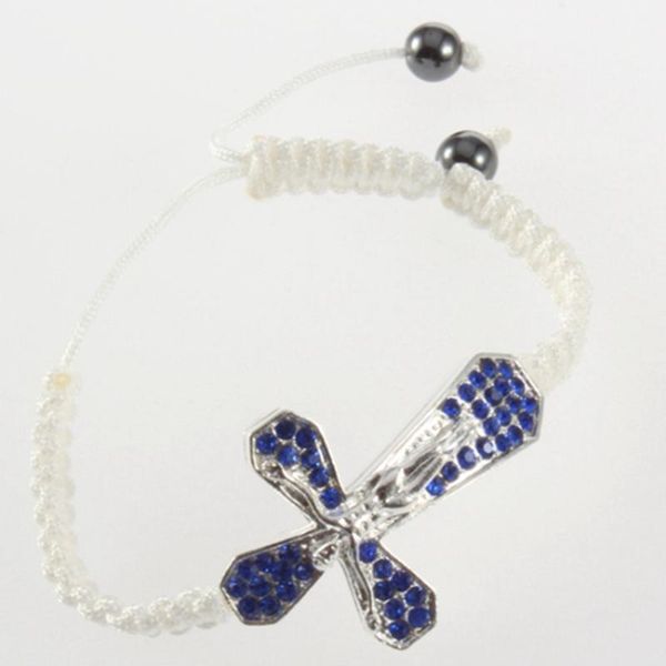 1 шт женских креста сплав плетеного браслет ювелирных изделия просто модные браслеты с горным хрусталем, Black
1 шт женских креста сплав плетеного браслет ювелирных изделия просто модные браслеты с горным хрусталем, Black