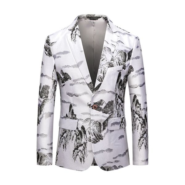 jackets great designer men's chinese style classic landscape painting suit blazer masculino slim fit 5xl 4xl #917, White;black
jackets great designer men's chinese style classic landscape painting suit blazer masculino slim fit 5xl 4xl #917, White;black