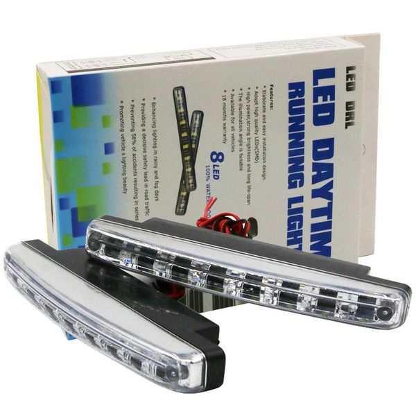 ysy universal 2pcs 8 leds car daytime running lights drl auto fog light super bright waterproof white external dc 12v
ysy universal 2pcs 8 leds car daytime running lights drl auto fog light super bright waterproof white external dc 12v