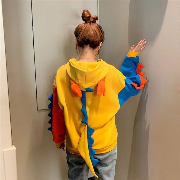 women loose hoodies sweatshirts cute 2020 fashion women casual loose long sleeve splice dinosaur sweatshirt #g4, Black
women loose hoodies sweatshirts cute 2020 fashion women casual loose long sleeve splice dinosaur sweatshirt #g4, Black