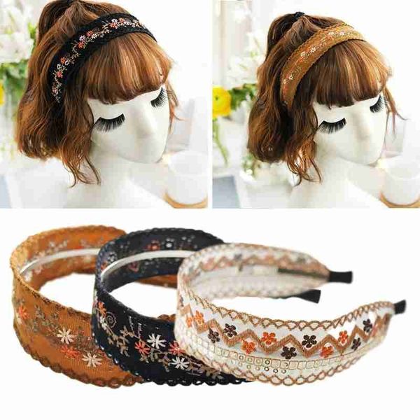 1pcs fashion women hairband headwear embroidery flower headband hair hoop for women girls wide side hairband hair accessories
1pcs fashion women hairband headwear embroidery flower headband hair hoop for women girls wide side hairband hair accessories