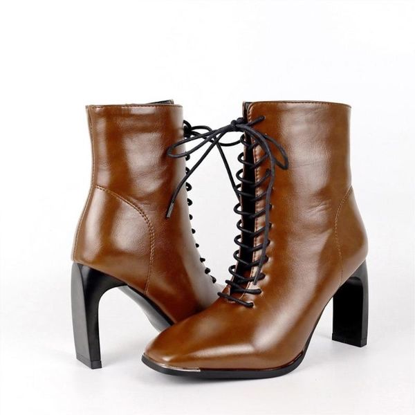 us4-11 womens ankle boots square toe lace up ankle boots strange high heel shoes punk motorcycle warm winter 3colors plus size, Black
us4-11 womens ankle boots square toe lace up ankle boots strange high heel shoes punk motorcycle warm winter 3colors plus size, Black