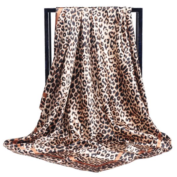 scarves silk square head scarf women neck kerchief small leopard print bandanas big foulards femme shawls wraps 90*90cm, Blue;gray
scarves silk square head scarf women neck kerchief small leopard print bandanas big foulards femme shawls wraps 90*90cm, Blue;gray