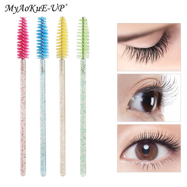 200pcs/lot crystal colorful disposable mascara wands eyelash extension nylon makeup brushes handle eyelashes brush
200pcs/lot crystal colorful disposable mascara wands eyelash extension nylon makeup brushes handle eyelashes brush