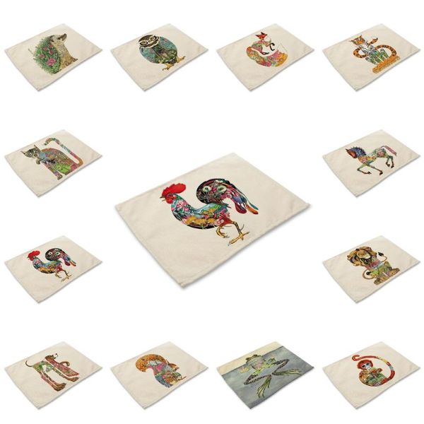 42x32cm colorful animal print placemat table mat anti-scalding pad diy kitchen decoration dining accessories decor
42x32cm colorful animal print placemat table mat anti-scalding pad diy kitchen decoration dining accessories decor