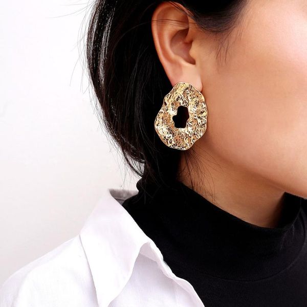 fashionable geometric irregular hollow wafer concave surface gold metal stud earrings for women gifts jewelry, Golden;silver
fashionable geometric irregular hollow wafer concave surface gold metal stud earrings for women gifts jewelry, Golden;silver