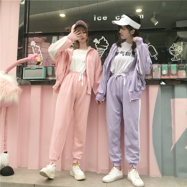 women's tracksuits two piece pants set hat sport women tracksuit lounge wear outfits 2021 fashion ropa casual mujer survetement suits, Gray
women's tracksuits two piece pants set hat sport women tracksuit lounge wear outfits 2021 fashion ropa casual mujer survetement suits, Gray