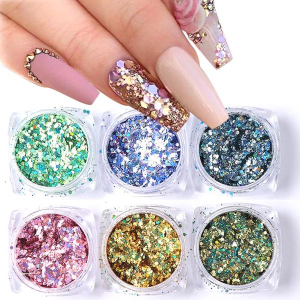 nail glitter 6 box sequins holographic hexagon mermaid dipping powder flakes diy foil slider paillette art set la1539-14, Silver;gold
nail glitter 6 box sequins holographic hexagon mermaid dipping powder flakes diy foil slider paillette art set la1539-14, Silver;gold