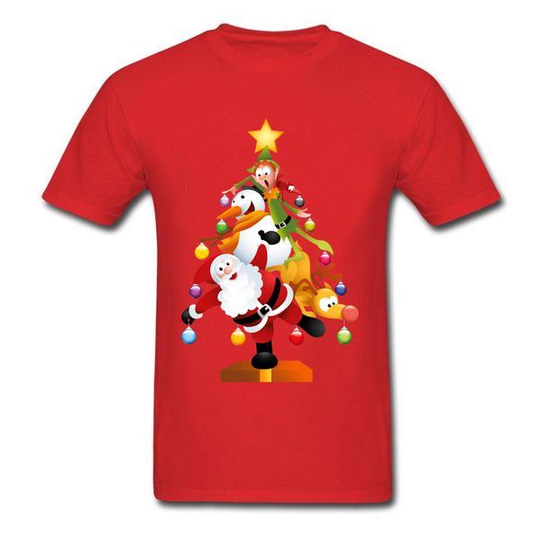 2018 cartoon santa snowman christmas tree print men red t-shirt short sleeve cotton fabric gift tee shirt funny
2018 cartoon santa snowman christmas tree print men red t-shirt short sleeve cotton fabric gift tee shirt funny