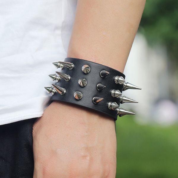 tennis trendy big wide black leather bracelets men fashion adjustable rivet button wrap bracelet for women, Golden;silver
tennis trendy big wide black leather bracelets men fashion adjustable rivet button wrap bracelet for women, Golden;silver