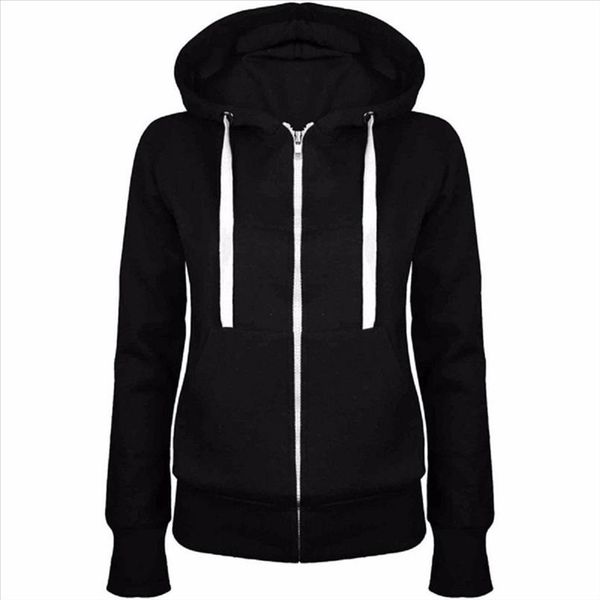 2020 solid women sweatshirt hoodies zipper autumn spring new fashion casual black hooded sweatshirt long sleeve coat pullovers
2020 solid women sweatshirt hoodies zipper autumn spring new fashion casual black hooded sweatshirt long sleeve coat pullovers