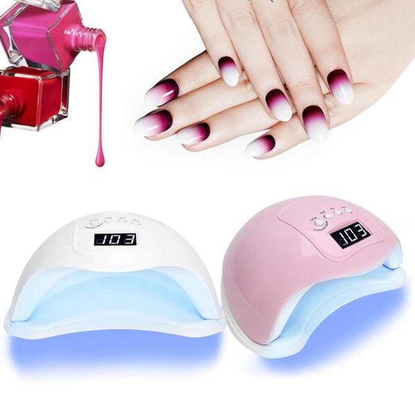 nail dryers 48w intelligent timing led uv gel polish dryer lamp household curing machine 60/90/120/120s low heat lamps
