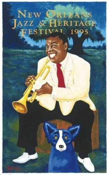 1995 louis armstrong blue dog by george rodrigue home decoration oil painting on canvas wall art canvas pictures 200910
1995 louis armstrong blue dog by george rodrigue home decoration oil painting on canvas wall art canvas pictures 200910
