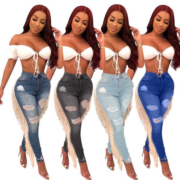 мода плюс размер тонкий bodycon рваные джинсы светло-голубой джинсовой брюки fringe кисточкой женщины брюки карандаш брюки streetwear, Blue
мода плюс размер тонкий bodycon рваные джинсы светло-голубой джинсовой брюки fringe кисточкой женщины брюки карандаш брюки streetwear, Blue