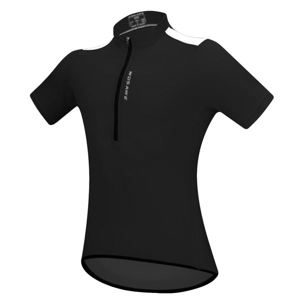 cycling half zipper short sleeve jersey t-shirt bike bicycle clothing with pockets - breathable and quick-dry, Black;blue
cycling half zipper short sleeve jersey t-shirt bike bicycle clothing with pockets - breathable and quick-dry, Black;blue