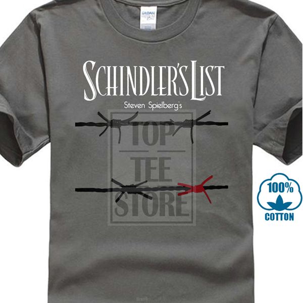 schindler s list v3 movie poster t shirt graphite all sizes s 4xl