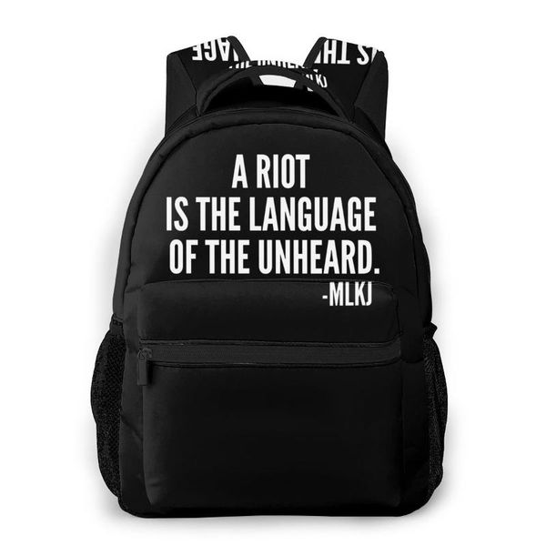 the americans school bags a riot is the language of unheard, mlkj quote, black history beautiful backpack for men women
the americans school bags a riot is the language of unheard, mlkj quote, black history beautiful backpack for men women