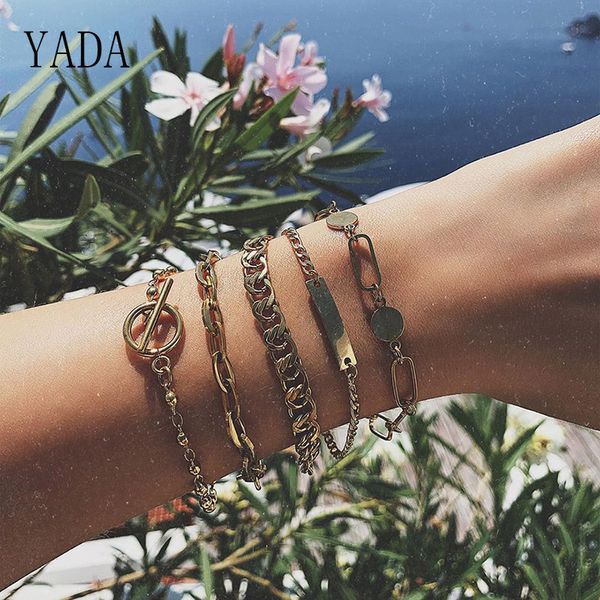 yada gifts 5 pcs/set simple geometric bracelets & bangles for women stainless steel bracelets crystal jewelry bracelet bt200024, Golden;silver
yada gifts 5 pcs/set simple geometric bracelets & bangles for women stainless steel bracelets crystal jewelry bracelet bt200024, Golden;silver