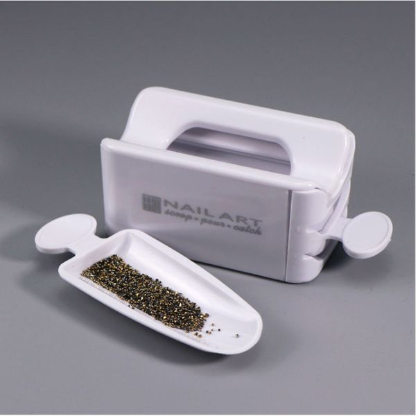 white portable dipping powder magic mirror powder recycling tray nail sequin glitter storage box manicure tools, Silver;gold
white portable dipping powder magic mirror powder recycling tray nail sequin glitter storage box manicure tools, Silver;gold
