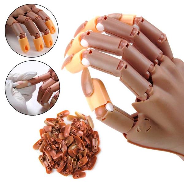 1pcs professional practice hand+100pcs nail tips nail art model manicure tool fake hand flexible & soft plastic diy training, Silver
1pcs professional practice hand+100pcs nail tips nail art model manicure tool fake hand flexible & soft plastic diy training, Silver