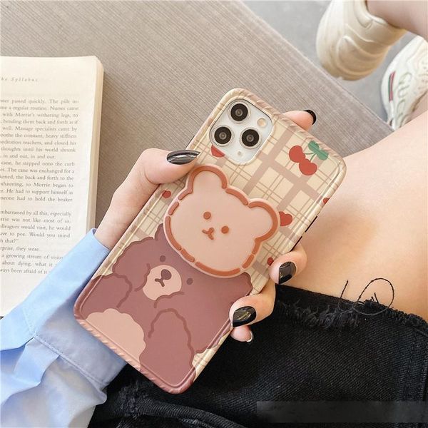 cherry bear bracket for apple iphone11promax xs/xr phone case soft se/9 female 7p
cherry bear bracket for apple iphone11promax xs/xr phone case soft se/9 female 7p