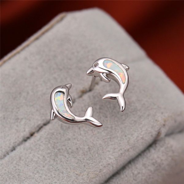 stud simple female blue opal small earrings luxury silver color for women charm cryatal dolphin wedding earring, Golden;silver
stud simple female blue opal small earrings luxury silver color for women charm cryatal dolphin wedding earring, Golden;silver