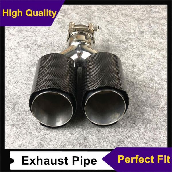 1 piece y style universal car glossy carbon fiber exhaust end pipe auto double nozzles exhaust tip muffler
1 piece y style universal car glossy carbon fiber exhaust end pipe auto double nozzles exhaust tip muffler