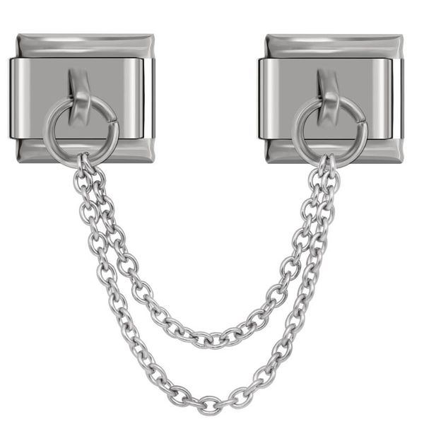 charms hapiship original design stainless steel double layer chain link charm fit 9mm bracelet jewelry making djl03, Bronze;silver
charms hapiship original design stainless steel double layer chain link charm fit 9mm bracelet jewelry making djl03, Bronze;silver