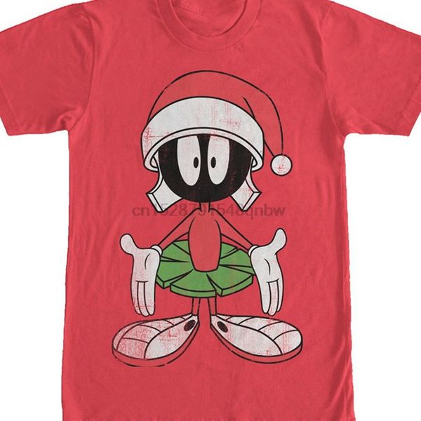 2019 summer mens brand clothing o neck looney tunes christmas marvin the martian mens graphic t shirt 033965