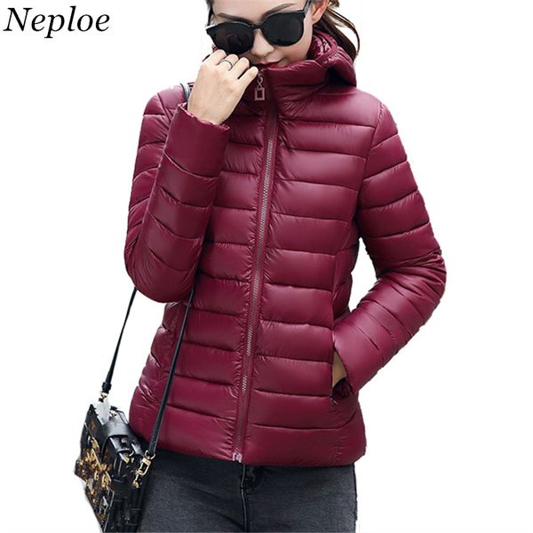 women's down & parkas neploe korean women 2021 winter slim hooded light thin short feather cotton jacket long sleeve warm outwear 65896, Black
women's down & parkas neploe korean women 2021 winter slim hooded light thin short feather cotton jacket long sleeve warm outwear 65896, Black