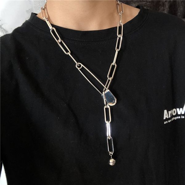metal pin necklace personality hipster hip-hop cold wind y-shaped men and women clavicle neck chain long necklace jewelery, Silver
metal pin necklace personality hipster hip-hop cold wind y-shaped men and women clavicle neck chain long necklace jewelery, Silver