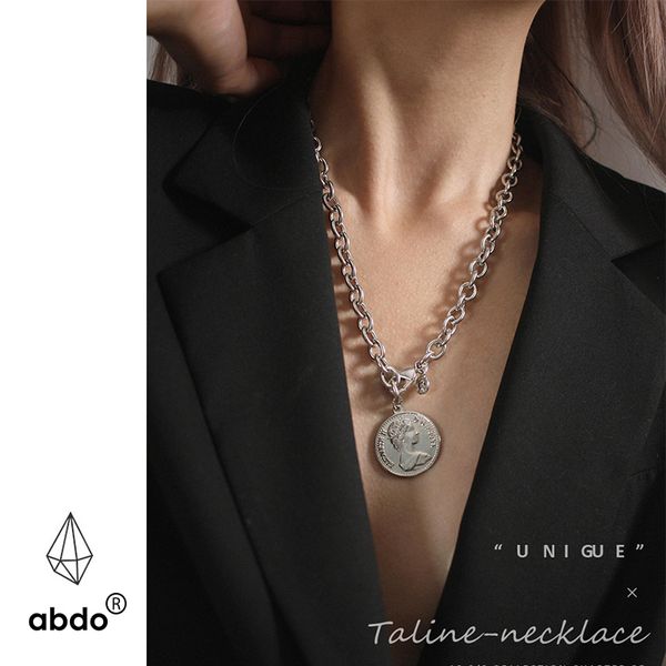 minimalism jewelry simple coin long chain gold necklace delicate carved rune pendant necklaces for female choker gift, Silver
minimalism jewelry simple coin long chain gold necklace delicate carved rune pendant necklaces for female choker gift, Silver