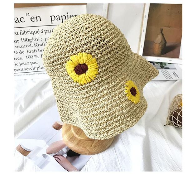 wide brim hats fashionable embroidered little daisy straw hat sunscreen recreational foldable beach handmade crochet sunshade, Blue;gray
wide brim hats fashionable embroidered little daisy straw hat sunscreen recreational foldable beach handmade crochet sunshade, Blue;gray