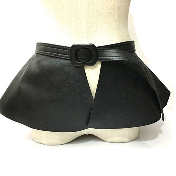 new pu leather skirt women ruffle wide belts lady cummerbunds women decorated personality cummerbunds femme clothing accessories, Black;brown
new pu leather skirt women ruffle wide belts lady cummerbunds women decorated personality cummerbunds femme clothing accessories, Black;brown