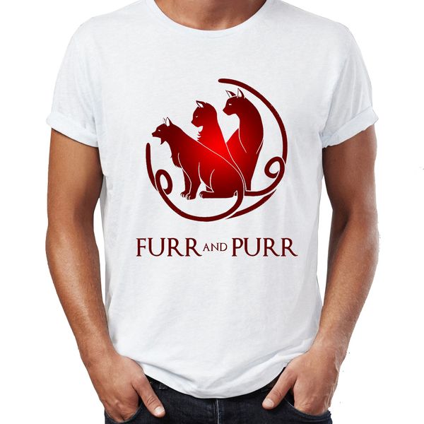 men's t shirt fur and purr funny targaryen house sigil parody awesome game of thrones tee
men's t shirt fur and purr funny targaryen house sigil parody awesome game of thrones tee