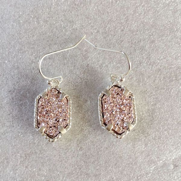 10 colors druzy drusy charms earrings hexagon acrylic resin dangle earing fashion brand women jewelry party wedding gift, Silver
10 colors druzy drusy charms earrings hexagon acrylic resin dangle earing fashion brand women jewelry party wedding gift, Silver