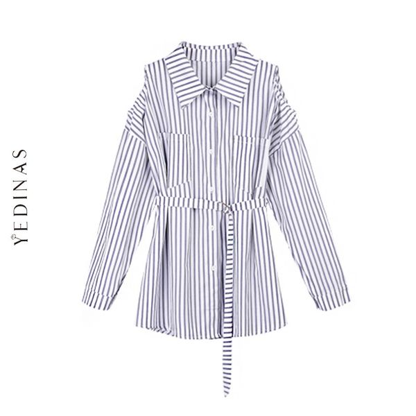 women's blouses & shirts yedinas korean style womens and vintage striped loose off the shoulder blouse for women long sleeve ladies, White
women's blouses & shirts yedinas korean style womens and vintage striped loose off the shoulder blouse for women long sleeve ladies, White
