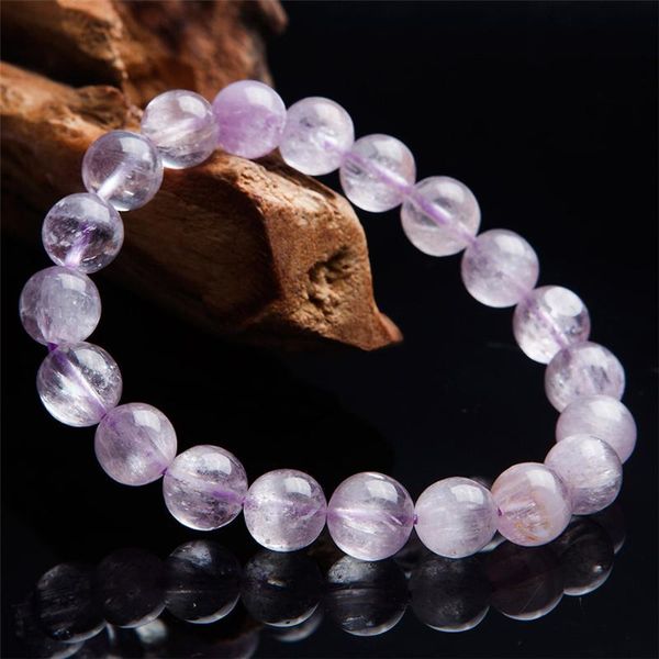 genuine natural purple kunzite bracelets women lady stretch 9.5mm healing gems crystal round bead bracelet, Black
genuine natural purple kunzite bracelets women lady stretch 9.5mm healing gems crystal round bead bracelet, Black
