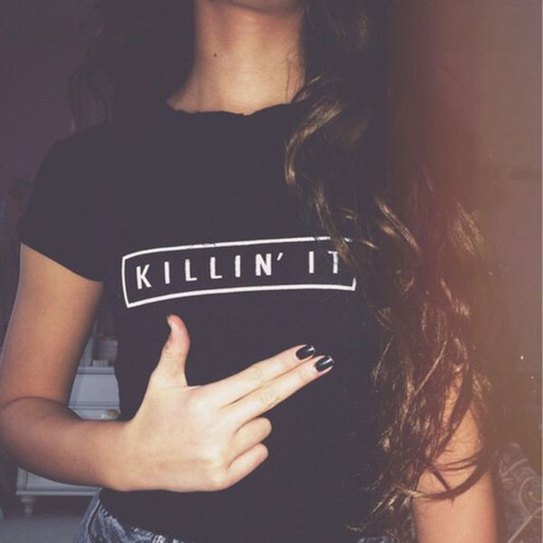 killin это женская мода футболка топы harajuku tee белый черный с коротким рукавом женский o шеи tshirts повседневный streetwear моды рубашк
killin это женская мода футболка топы harajuku tee белый черный с коротким рукавом женский o шеи tshirts повседневный streetwear моды рубашк