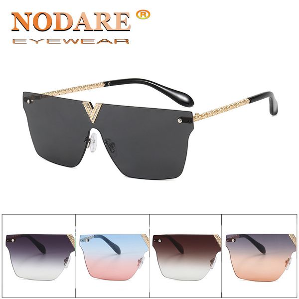 sunglasses nodare 2021 big frame siamese stylish frameless trimmed decorative sun glasses pink gradient uv400 gafas de sol, White;black
sunglasses nodare 2021 big frame siamese stylish frameless trimmed decorative sun glasses pink gradient uv400 gafas de sol, White;black