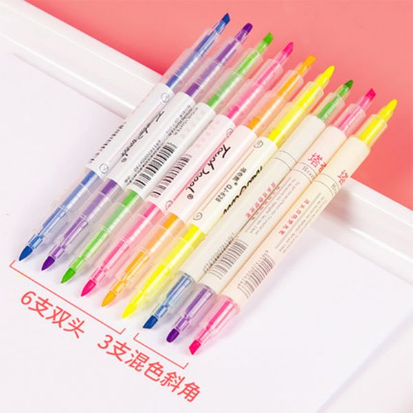 9colors/set cute plastic highlighters markers kawai watercolor pens for graffiti painting key mark korean stationery office school student, Black;red
9colors/set cute plastic highlighters markers kawai watercolor pens for graffiti painting key mark korean stationery office school student, Black;red