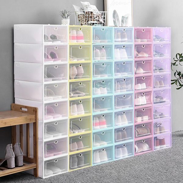 thicken clear plastic shoes box dustproof shoe storage box flip transparent shoe boxes candy color stackable shoes organizer box
thicken clear plastic shoes box dustproof shoe storage box flip transparent shoe boxes candy color stackable shoes organizer box
