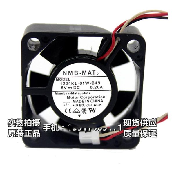 2pcs for nmb 1204kl-01w-b49 3010 30x30x10mm 5v 0.20a 3cm notebook hard coolign mini fan
2pcs for nmb 1204kl-01w-b49 3010 30x30x10mm 5v 0.20a 3cm notebook hard coolign mini fan
