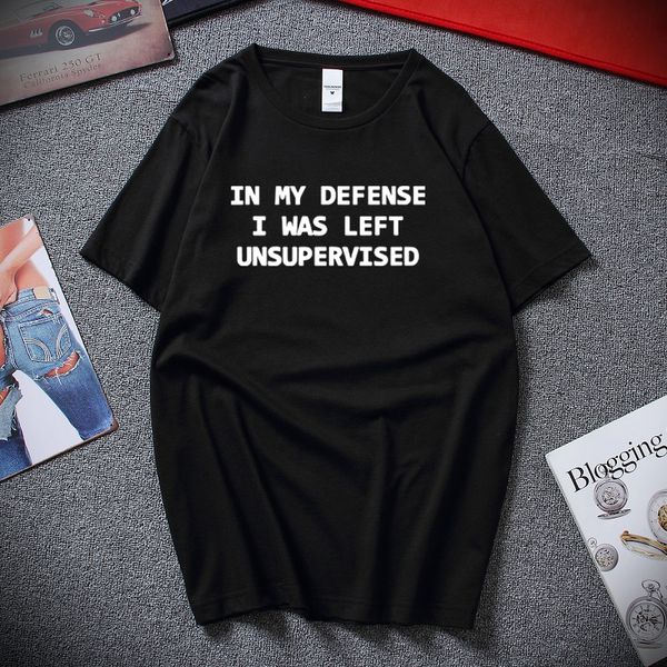 sport funny t-shirts in my defense i was left unsupervised letters print casual men t shirt 2019 summer o-neck cotton tshirt
sport funny t-shirts in my defense i was left unsupervised letters print casual men t shirt 2019 summer o-neck cotton tshirt