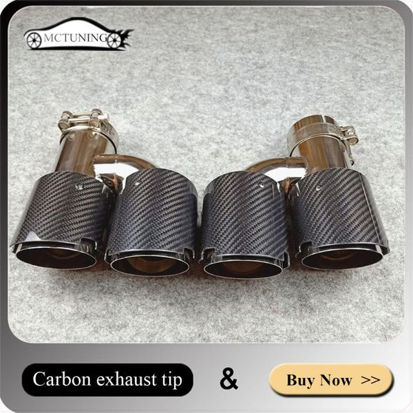 1 pair: universal carbon exhaust pipe h model glossy carbon exhaust tips stainless steel muffler nozzle end tips
1 pair: universal carbon exhaust pipe h model glossy carbon exhaust tips stainless steel muffler nozzle end tips