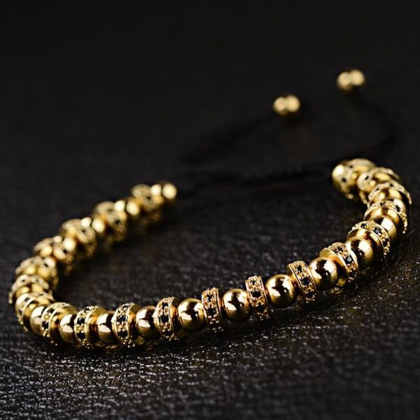 link, chain looker adjustable trendy luxury bracelet men women gold micro pave black cz sers spacer beads braided jewelry
link, chain looker adjustable trendy luxury bracelet men women gold micro pave black cz sers spacer beads braided jewelry