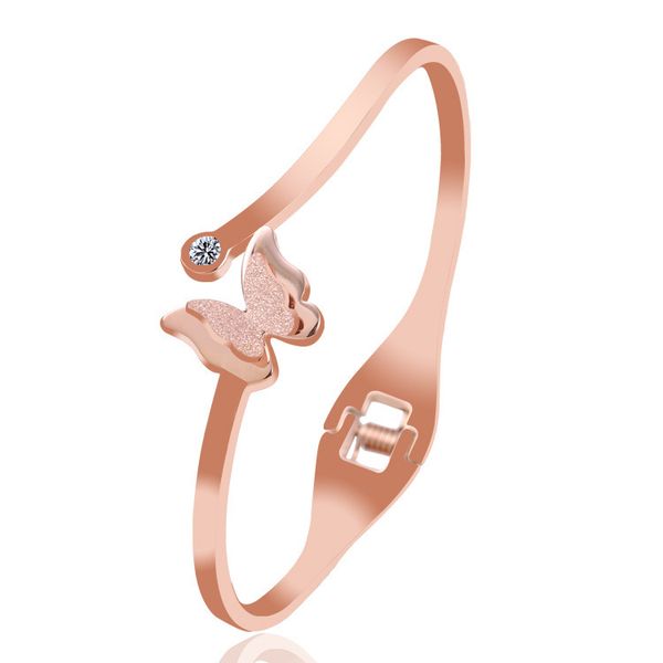 new fashion 18 k rose gold stainless steel bracelet butterfly bracelet for women, Black
new fashion 18 k rose gold stainless steel bracelet butterfly bracelet for women, Black
